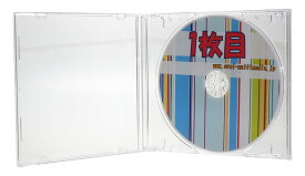 CDケース 10mm厚1枚収納ジュエルケースクリア 3個 CD収納ケース