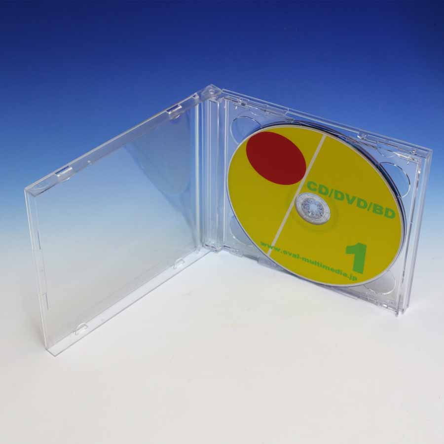 楽天市場】日本製 2D CDケース 2枚収納 4個 日本製2Dロゴ有10mm厚の 