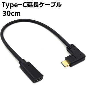 Type C P[u 30cm L usb-c  90x USB C IX X R[h 5A}[d usb-c ϊ ^CvCIX - XP[u 