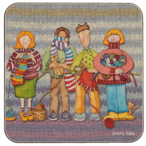 Emma Ball p R[X^[ [10cm×10cm]  CeAG Lb`G  킢  v[g Mtg  Ck @Four Knitters EBCW122