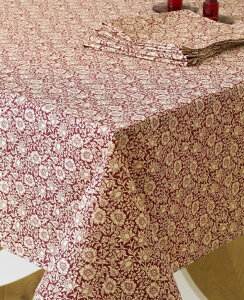 Laura's Beau �E�B���A�������X �p���� �R�b�g���e�[�u���N���X �����` 132 x 228cm Mallow Wine LBTBCCTR22810