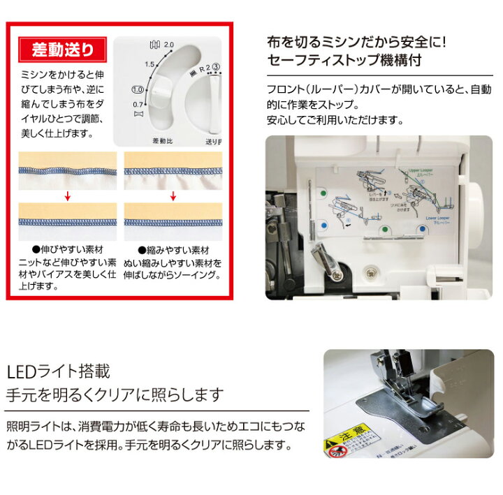 楽天市場】【マラソン限定3％OFFクーポンあり】ロックミシン シンガー 