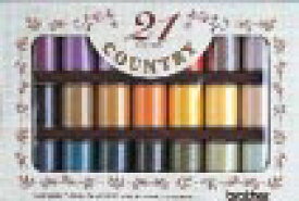 ブラザー 刺しゅう糸 カントリー糸21色セット CTS21