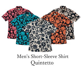 アロハシャツ メンズ Men's Short-Sleeve Shirt/Quintetto 半袖/PM0225333