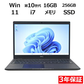 【常時最大ポイント20倍】 DELL LATITUDE 3510 [新品SSD] 中古パソコン ノート A4 Windows 11 Pro 無線LAN Core i7 中古 3年保証 ポイント10-20倍