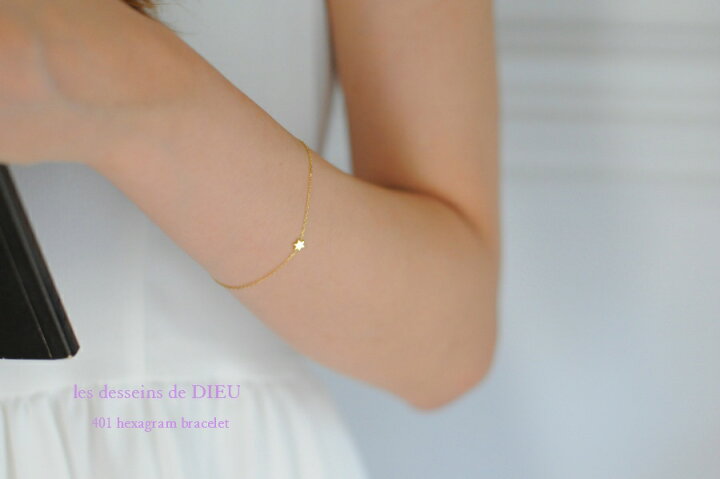 楽天市場】六芒星 ブレスレット【日本製 18金 華奢ブレスレット】18K 