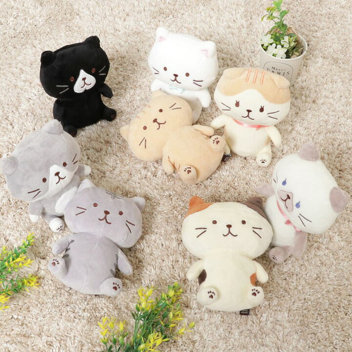 楽天市場】ふくふくにゃんこ おすわりマスコット（シャーシャ・スコア 