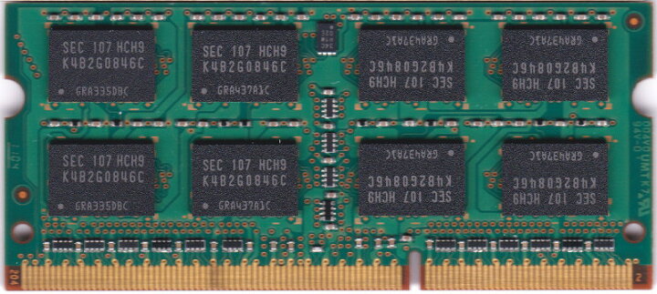 【ポイント2倍】SAMSUNG PC3-10600S (DDR3-1333) 4GB SO-DIMM 204pin ノートパソコン用メモリ  型番：M471B5273CH0-CH9 両面実装 (2Rx8) 動作保証品【中古】 | 電子部品商会