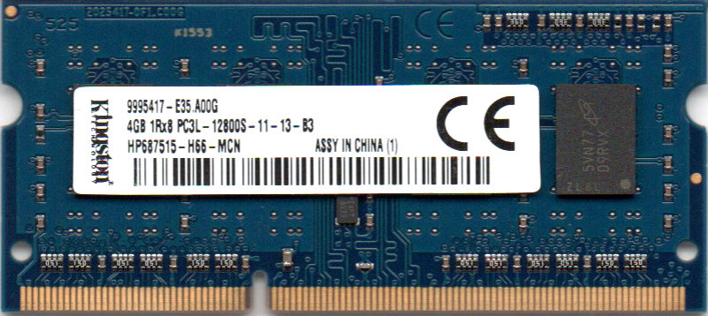 ポイント2倍】Kingston キングストン 低電圧メモリ 1.35V PC3L-12800S (DDR3L-1600) 4GB SO-DIMM  204pin ノートパソコン用メモリ 型番：HP687515-H66-MCN 両面実装 (1Rx8) 動作保証品 - www.edurng.go.th