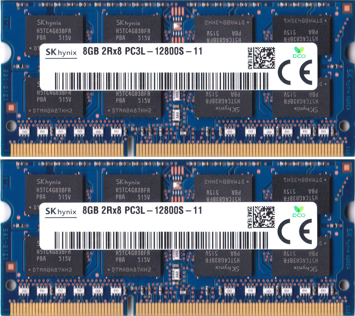 ポイント2倍】SK hynix PC3L-12800S (DDR3L-1600) 8GB x 2枚組み 合計16GB SO-DIMM 204pin  ノートパソコン用メモリ 低電圧(1.35V) 両面実装 (2Rx8)の2枚組 動作保証品 - www.edurng.go.th