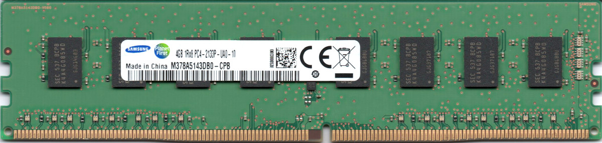 DDR4-2133P(PC4-17000) 4GBx4本 片面 UDIMM