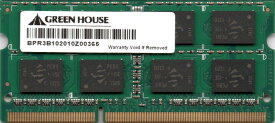 【ポイント2倍】GREEN HOUSE グリーンハウス PC3-8500S (DDR3-1066) 2GB SO-DIMM 204pin ノートパソコン用メモリ 型番：GH-DWT1066-2GB 両面実装 (2Rx8) 動作保証品【中古】