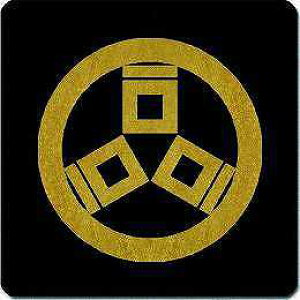 【送料無料】家紋シール 丸に三つ枡に枡掻 丸型 or 四角 KS-0594