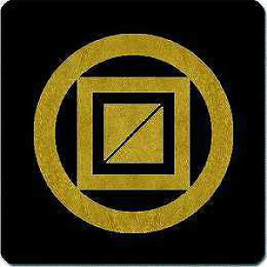 【送料無料】家紋シール 丸に二重枡 丸型 or 四角 KS-0719