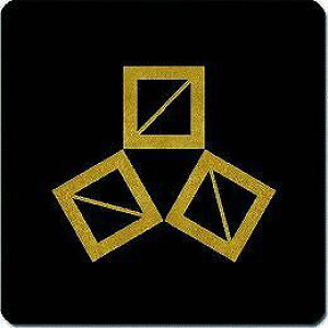 【送料無料】家紋シール 三つ寄せ枡 丸型 or 四角 KS-1399