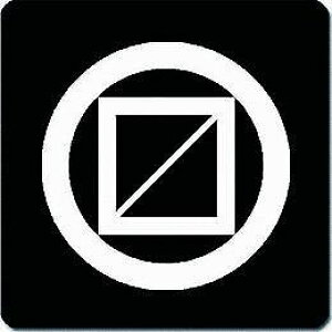 【送料無料】家紋シール 丸に一つ枡 丸型 or 四角 KS-0435