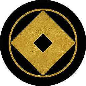 【送料無料】家紋シール 糸輪に釘抜き 丸型 or 四角 KS-1765