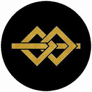 【送料無料】家紋シール 二つ釘抜きに閂 丸型 or 四角 KS-5946