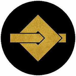 【送料無料】家紋シール 梃釘抜きに閂 丸型 or 四角 KS-5980