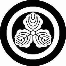 【送料無料】家紋シール 丸に牧野柏 丸型 or 四角 KS-0797