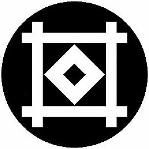 【送料無料】家紋シール 平井筒に釘抜き 丸型 or 四角 KS-5038