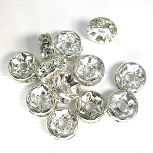 yNX^_ˁzAAA CXg[ 炫烍f 100 ^ Ԍ^ m[}^ t[^ Metal Crystal Rondell Vo[J7size 2type