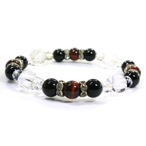 【楽天市場出店20周年記念売り尽くし価格設定中!!】 プレゼント最適 敬老の日 4月 3月誕生石 水晶 クリスタル 水晶 クリスタル オニキス レッドタイガーアイ ブレスレット