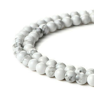 �yh���ɂ������i���^�C�v�z�����A���聚��06mm �ێ� �n�E���C�g[Howlite] ���F�shalf-ren-howl-wh-06�t[���K�c]�y�N���X�^���_�ˁz