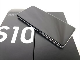 (中古) SCV41 プリズムホワイト /Galaxy S10、au