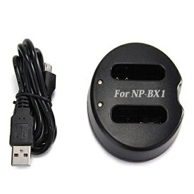 【送料無料】SONY NP-BX1対応デュアルチャネル USBバッテリーチャージャー 互換2口同時充電可能USB充電器☆DSC-RX100