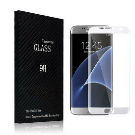 【送料無料】Galaxy S7 Edge フィルム 3D曲面専用強化ガラスフィルム 指紋防止　耐衝撃、気泡レス、光沢、ミラー、全面保護　 9H硬度 超薄型.　耐指紋コーティングがある・ラウンド処理・飛散防止処理・ 高透過率 ・撥油性保護フィルム☆全5色