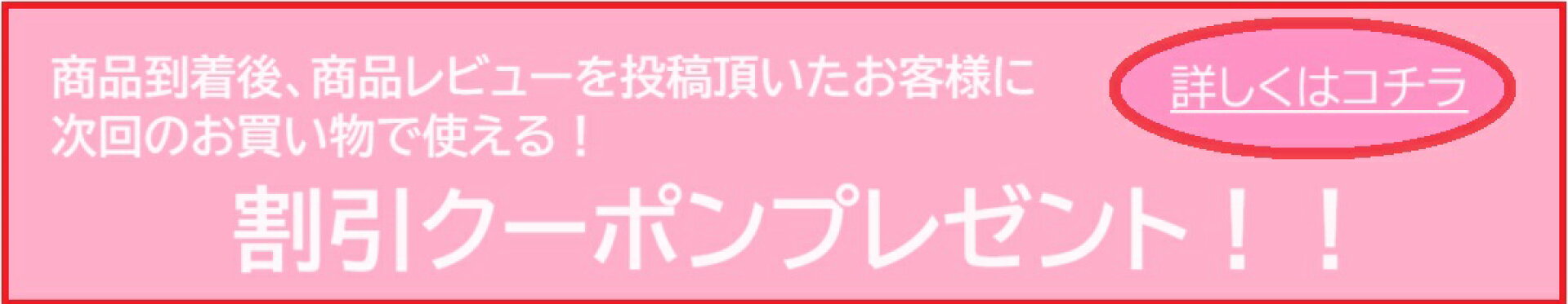 レビューを書いてクーポンプレゼントキャンペーン