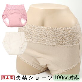 失禁ショーツ 女性用 失禁パンツ 大容量 100cc 日本製 横漏れ防止 旅行 通勤に レディース