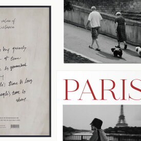 【マラソン 5%OFFクーポン】【最強配送】t.d.s ポスター A4サイズ 21×29.7cm レタリング 風景 パリ 街並み おしゃれ かわいい 北欧 韓国インテリア 韓国雑貨　 ジャパンディ