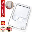 【10%OFF】 ◆楽天1位◆ ハンドルーペ カード型ルーペ 細かい文字 小さな文字 携帯用 LEDライト 超軽量 ポケットルーペ 3倍 ＆ 6倍 2種類レンズ 収納ソフトケース シンプル コンパクト 新聞 読書 辞書 研究 プレゼント /ハンドルーペF