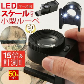 【スーパーSALE★50%OFF】 ◆楽天1位◆ 小型ルーペ 縞見 ルーペ リネンテスター 小型 拡大鏡 倍率15倍 LEDライト付き 強力発光 スケール コンパクト 携帯 軽量 専用ケース 校閲 作業用 精密作業 虫眼鏡 天眼鏡 ジュエリー 研究 送料無料 プレゼント ギフト /リネンテスターA