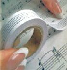 ピアノ 楽譜 | レッスン 教則 教材 教本 | 貼ってはがせる五線テープ「五楽線（ごらくせん）」幅広タイプ ＜15mm幅＞