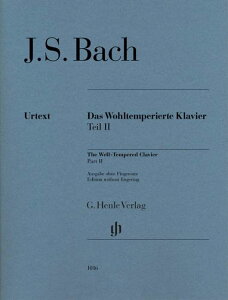 �s�A�m �y�� J.S.�o�b�n | ���ϗ��N�����B�A�ȏW ��2��(�^�w�Ȃ�) | Das Wohltemperierte Klavier Teil 2(without fingering)