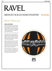 �s�A�m �y�� �����F�� | �n�C�h���̖��ɂ�郁�k�G�b�g | MENUET SUR LE NOM D'HAYDN