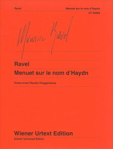 �s�A�m �y�� �����F�� | �n�C�h���̖��ɂ�郁�k�G�b�g�@-�E�B�[�����T��- | Menuet eur le nom d'Haydn