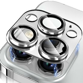 iPhone 15 Pro/iPhone 15 Pro Max 専用 カメラフィルム アルミ合金製 AR高透過率 強化ガラス保護フィルム 一体式 キズ防止 3D全面保護 レンズ保護 アイフォン 15 pro 15promax3眼カメラ保護カバー 2枚セ