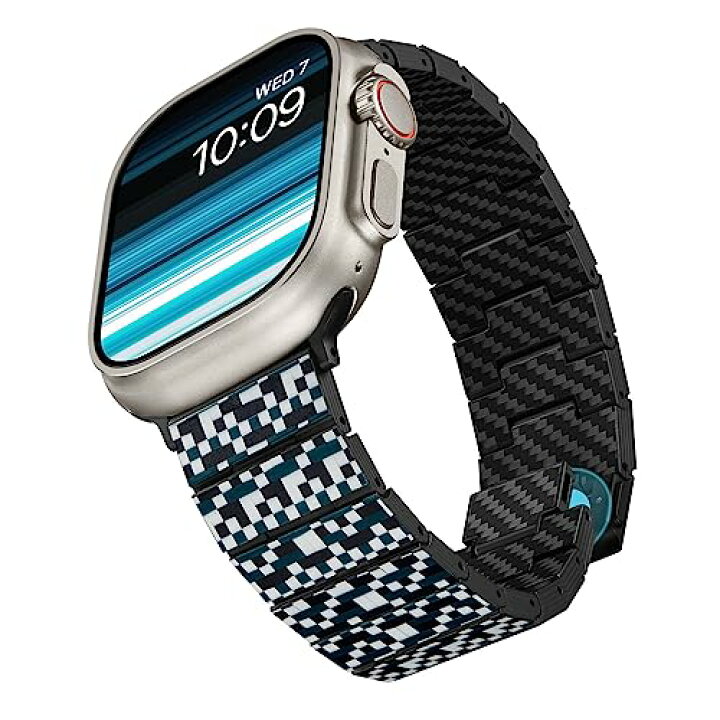 楽天市場】カーボン製 Watch Band モダン モザイク Apple Watch 対応 