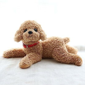 プードルぬいぐるみ 犬 リアル 本物そっくり ハンドメイド やさしい手触り 可愛く癒し犬 プードル ぬいぐるみ 抱き枕 大きい 添い寝 寝かしつけ ふわふわ 子供 彼女 お年寄りへ クリスマス 記念日 誕生日プレゼント 35cm