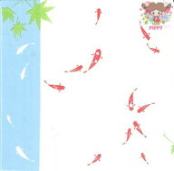 FRONTIA ペーパーナプキン ☆金魚☆（1枚/バラ売り）金魚 鯉 金魚鉢 水草デコパージュ 素敵 かわいい お…