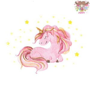 Fasana �y�[�p�[�i�v�L����Dreamy Unicorn���i20������j���j�R�[�� ���� �� �q�� ���킢�� �f�R�p�[�W��
