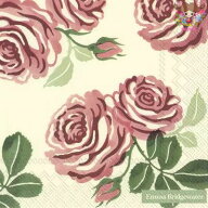 IHR ペーパーナプキン エマ・ブリッジウォーター☆PINK ROSES☆（1枚/バラ売り）ピンク ローズ 花柄 デコ…