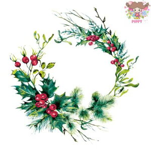 Fasana y[p[ivLWinter berry wreathi20j[X qCM ݂̖ x[ NX}X fG fRp[W