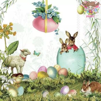 Ambiente ペーパーナプキン<br>☆Easter surprise☆ （１枚 バラ売り