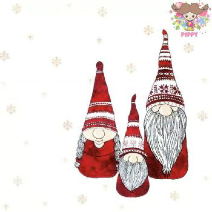 楽天市場】HOME FASHION ペーパーナプキン☆Tomte☆（1枚/バラ売り 