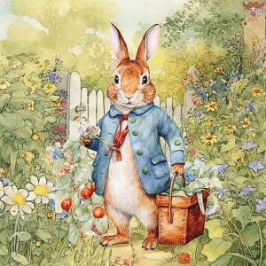 Ambiente �y�[�p�[�i�v�L���� Mister Rabbit ���i20������j ������ ���r�b�g �ԕ� �K�[�f�� �� �t�� �C�[�X�^�[���킢�� �f�G ������ �� �G���K���g �f�R�p�[�W�� �n���h���C�h